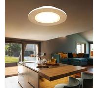 Luminosa Lighting Luminosa Clay 30Cm Integrated Led Semi Flush Ceiling Light White Led 2700-6500K