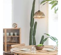Globo Colly pendant light bamboo mesh lampshade, Ø 30 cm