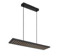 Globo Dolores LED hanging light, matt black/black