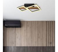 Globo Dustin LED ceiling light, 2-bulb