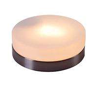 Globo E27 60 Watt 230V Glass Opal Ceiling Lamp, Nickel Matt
