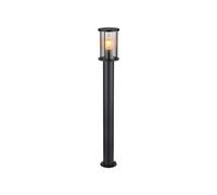 Globo Grace path light, height 100 cm, black, stainless steel, IP54