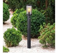 Globo Gracey path light, black, sensor, 100 cm, IP54, E27