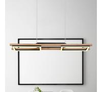 Globo Illa LED pendant light, wood design