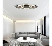 Netlighting Jayden 3 Ring Semi Flush Ceiling Light Anthracite 3x LED 3000K in Grey Netlighting Grey
