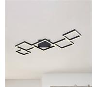 Globo Kurio LED ceiling light, five-bulb, black, CTT