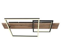 Luminosa Lighting Luminosa Vanni 75X40Cm Integrated Led Semi Flush Ceiling Light Matt Black 2X Led 3000K