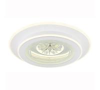 Luminosa Lighting Luminosa Bluma Integrated Led Semi Flush Ceiling Light White Led Dimmable 2700-6500K Remote Control Timer
