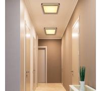 Globo LED ceiling light Karla square 30x30 cm
