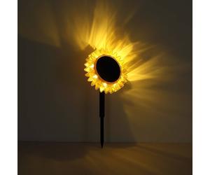 Globo LED solar light 33598 Sunflower Ø 13 cm, yellow, plastic