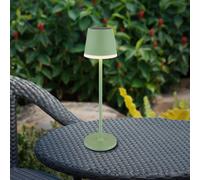 Globo LED solar light, metal, light green, height 41 cm, IP44