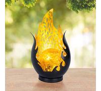 Globo LED table lamp 36534, black, gold, metal, glass
