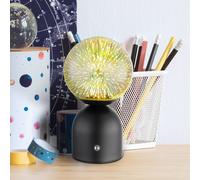 Globo LED table lamp Julsy, black, 3D, height 21 cm, CCT