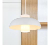 Luminosa Lighting Luminosa Lowe Dome Pendant Ceiling Light White Matt 1X E27
