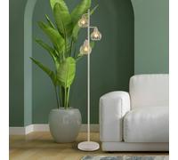 Globo Mateo floor lamp, cream, metal, 161 cm, 3-light, E27