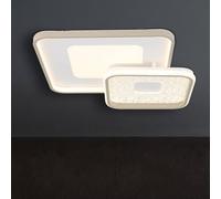 Globo Mosaiko LED ceiling lamp, length 50 cm, white/sand metal