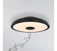 Globo Raffy LED ceiling light speaker RGBW black