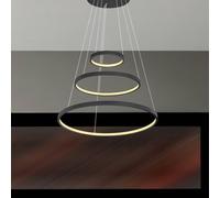 Globo Ralph LED hanging light, three-bulb, black