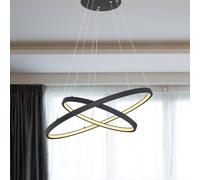 Globo Ralph LED hanging light, two-bulb, black