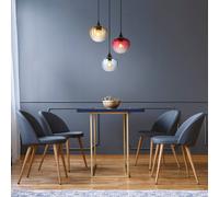 Globo Sander pendant light, Ø 45 cm, multicoloured, glass, 3-bulb.