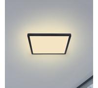 Globo Sapana LED ceiling light, angular, dimmable, black
