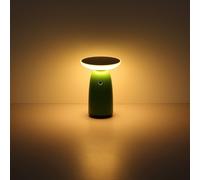 Globo Solar LED table lamp 36625, green, metal, 23 cm, dimmable