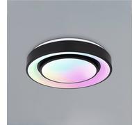 Globo Sully LED ceiling light RGBW remote control black