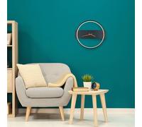 Globo Sussy LED wall lamp with clock black 32 cm wide