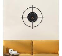 Globo Sussy LED wall lamp with clock black Ø50cm