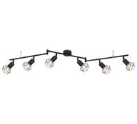 Luminosa Lighting Luminosa Xara I Ceiling Spotlight Bar Matt Black 6X E14