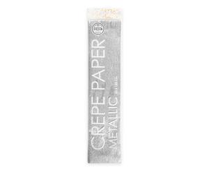 Globos Crepe paper metallic 150 x 50 cm silver (US IMPORT)