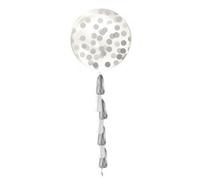 Globos Transparent Confetti Balloon Clear/silver (One Size)