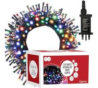 GloBrite 100 LED Fairy Lights - Versatile Christmas Lights with 8 Modes, Outdoor Fairy Lights, Christmas Tree Lights and Christmas Decorations - Waterproof Christmas Lights Outdoor - Four-Coloured