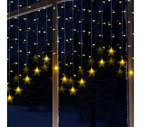Globrite 104 LED Curtain Fairy Lights with 8 Modes - Star - Warm White Globrite Warm White