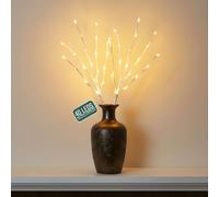 Globrite 2 Pack White Twig Branch with Warm White LED Lights Globrite White