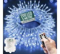 Globrite 200 LED Christmas Fairy String Lights Battery-Operated - Cool White Globrite Cool White