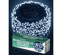 Globrite 30M 300 Led Fairy Lights Cool White Plug In Indoor Outdoor String Lights With 8 Modes
