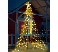 Globrite 350 Warm White LED Curtain Star Fairy Lights - Waterfall Lights | Size: 1 Pack Globrite Warm White 1 Pack