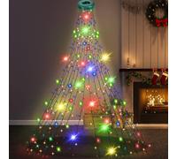 Globrite 400 Multi-Coloured LED Cascading Ring Lights for 6ft Christmas Tree Globrite Multicolor 6ft