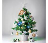 Globrite 45cm Pre-Lit Decorated Tabletop Christmas Tree with Multi-Colour LEDs | Size: 45 cm Globrite Multicolor 45 cm