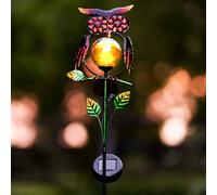 Globrite 90cm Metal Owl Garden Stake Light Ornament Globrite Multicolor