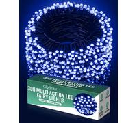 Globrite Fairy Lights - 300 Led, Blue/white - 8 Modes Function Outdoor Christmas Tree & Garden Decorations Christmas Lights