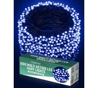 Globrite Fairy Lights Christmas Tree Outdoor Decorations 8 Modes 1000 LED - Blue/White in Blue Globrite Blue