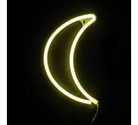 Globrite Moon LED Neon Light Signs - Battery/USB Powered in Yellow Globrite Yellow