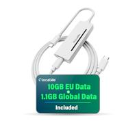 GlocalMe UniCord Pro USB C WiFi 6 Mobile Hotspot, 100W Type C Fast Charging Cable for CarPlay Laptop, Portable WiFi Hotspot for Travel in 200+ Countries, with 5 Location Technologies, No SIM Required