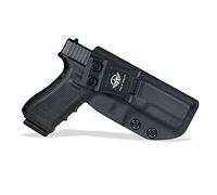 Glock 17 IWB Kydex Holster - Inside Waistband Concealed Holster for Glock 17, 22, 31 Pistol - Right Hand Draw (Black)