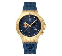 GLOCK GW-42-4-24 Men's Quartz Watch, 44 mm Case, Watch with Coyote Stainless Steel Case, Blue Dial, Blue Silicone Strap, 20 ATM, GW-42-4-24