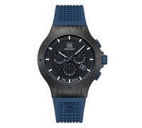 GLOCK Men's Quartz Watch | 44mm case | Wristwatch with Steel case and Date Display | Men's Watch with Swiss Super-LumiNova Pointers and Indices | GW-27, Black - Blue - Limited Editon, Limited Edition