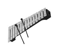 Glockenspiel 15 Note Beautiful And Practical Glockenspiel Wood Base Aluminum Stick With Mallet Percussion Instrument