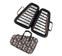 Glockenspiel 16 Note Glockenspiel Beautiful And Durable Aluminum Plate Xylophone Percussion Instrument With Box (Color : Bk)